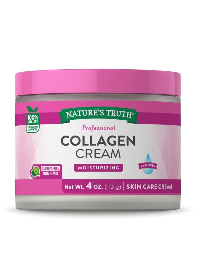 Nature's Truth Collagen Cream | 4 oz | Professional Strength | Paraben & SLS Free, Gluten Free | For Face and Body - Image 1