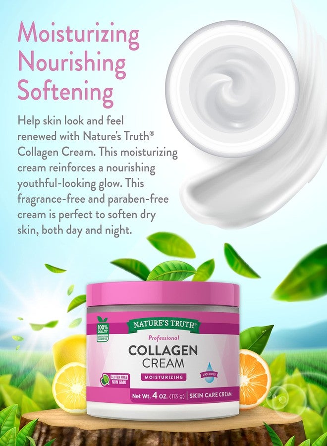 Nature's Truth Collagen Cream | 4 oz | Professional Strength | Paraben & SLS Free, Gluten Free | For Face and Body - Image 4