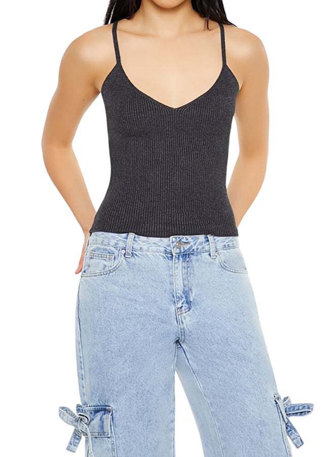 FOREVER 21 Sweater-Knit V-Neck Cami - Image 1