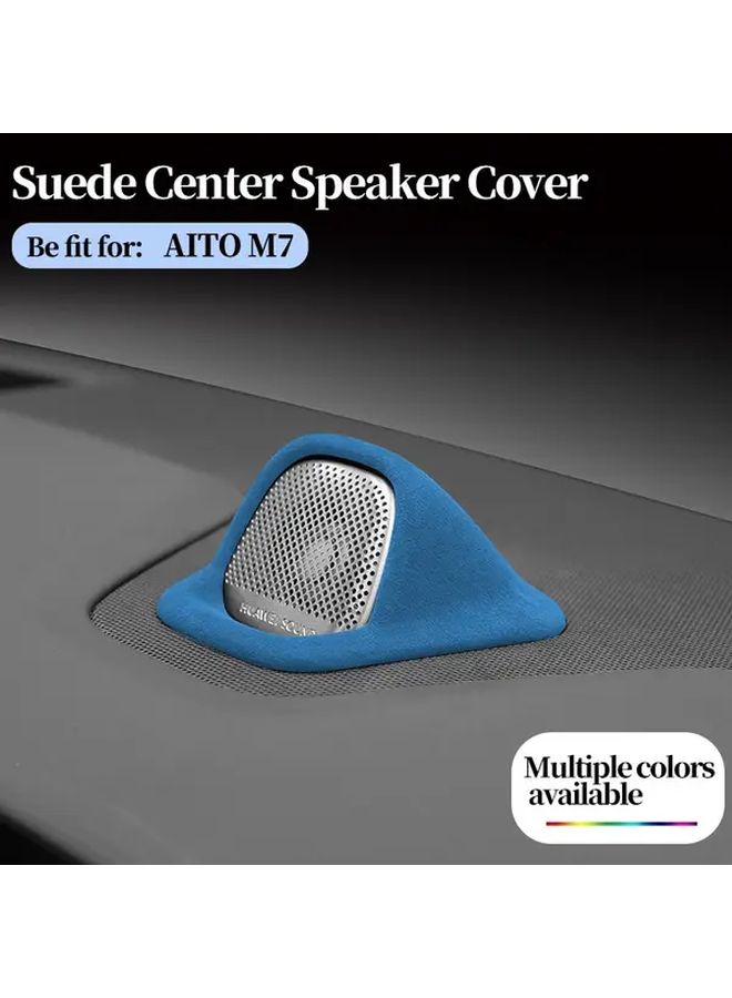 Upgraded Gray Anti Dust Center Speaker Cover For Car Stereo Luxury Dashboard Trim With Sunflower Design Easy Install Car Interior Accessory Compatible With Auto System - Image 1