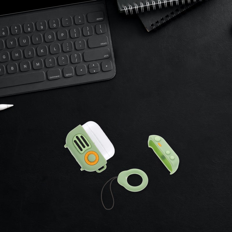 1Pc Vintage Shape Earbuds Case Compatible for Airpods Pro - Image 2