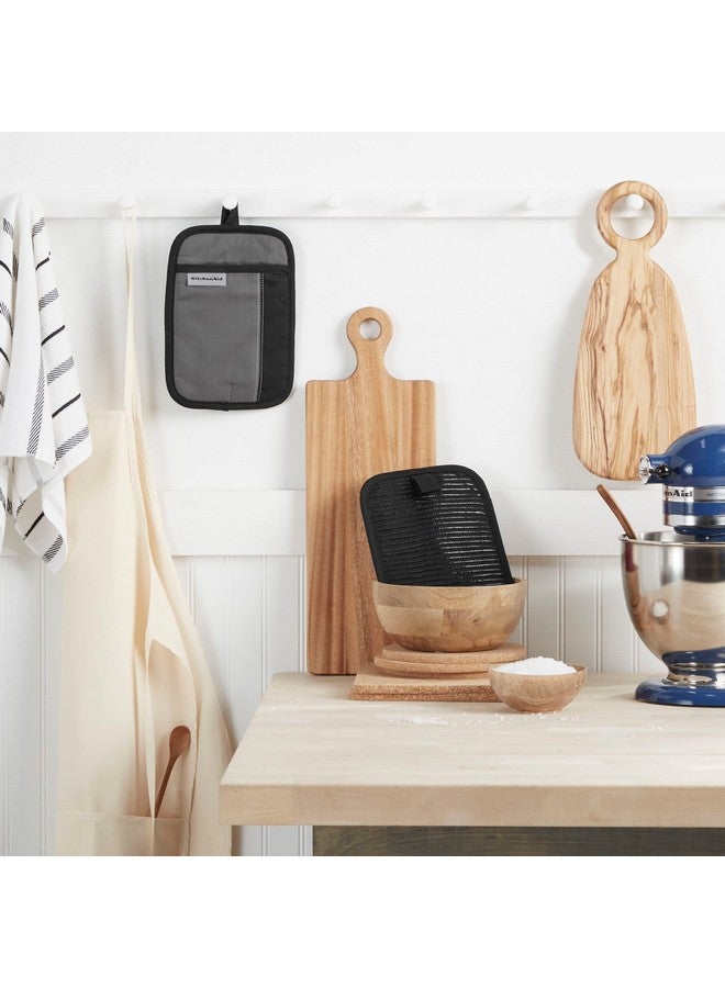 KitchenAid حامل أواني كيتشن إيد بيكون ذو لونين - مجموعة من 2، فضي متدرج/أسود غير لامع، 7"x10" - Image 2