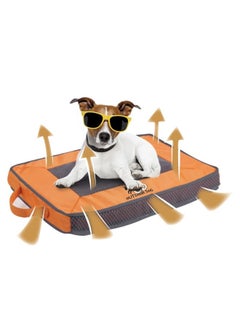 all for paws Quick Dry Outdoor Dog Mat L Orange  - Image 1
