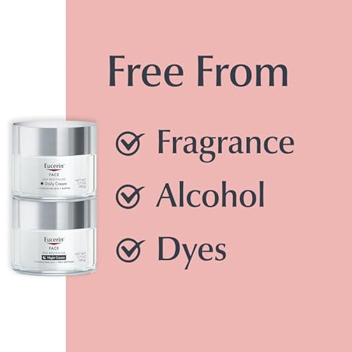 Eucerin Q10 Skin Care Set, Anti Wrinkle Daily Face Cream with Biotin (1.7 Oz) + Anti Wrinkle Night Cream with Pro-Retinol (1.7 Oz), Holiday Gifts for Self Care for All Skin Types - Image 4