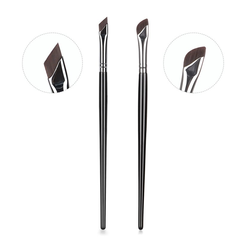 Etercycle Eyeliner Brushes Set, Fine Angled Eyeliner Eyebrow Concealer Brushes, Upgraded Sickle Ultra Thin Slanted Flat Angle for Beauty Cosmetic Tool(3 Pieces) - Image 2