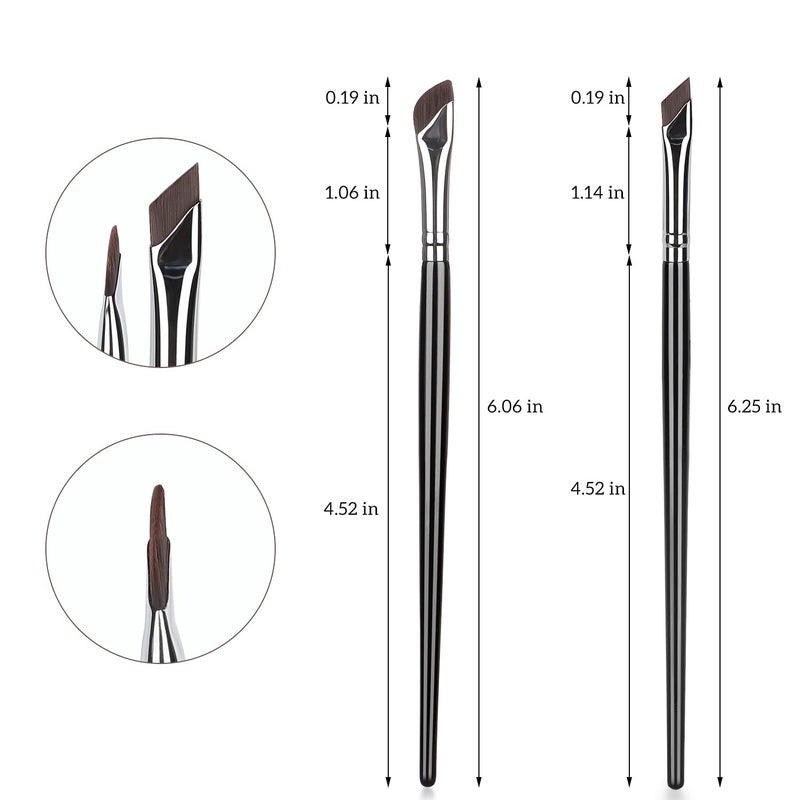Etercycle Eyeliner Brushes Set, Fine Angled Eyeliner Eyebrow Concealer Brushes, Upgraded Sickle Ultra Thin Slanted Flat Angle for Beauty Cosmetic Tool(3 Pieces) - Image 4