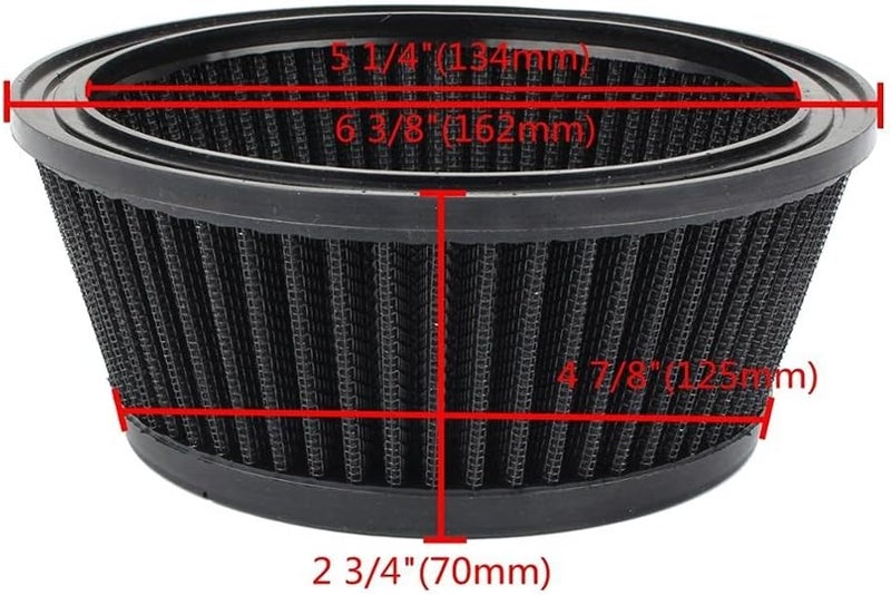 QASULER Motorcycle Air Filter for Harley Models - Image 2
