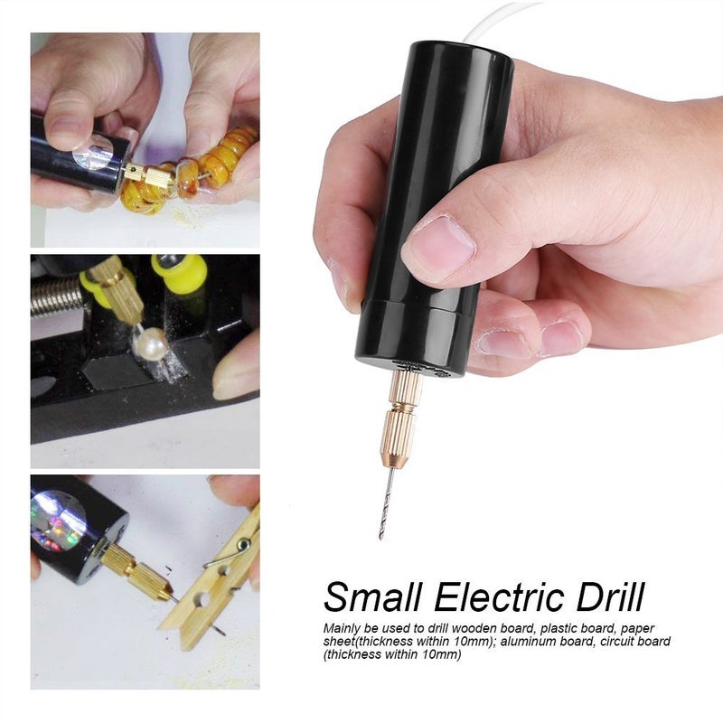 swabs® Micro Electric Portable Hand Drills Set, Mini Electrical Pin for Arts & Crafts, Jewelry Making Miniature DIY Craft and Pendant Making Supplies - Image 3