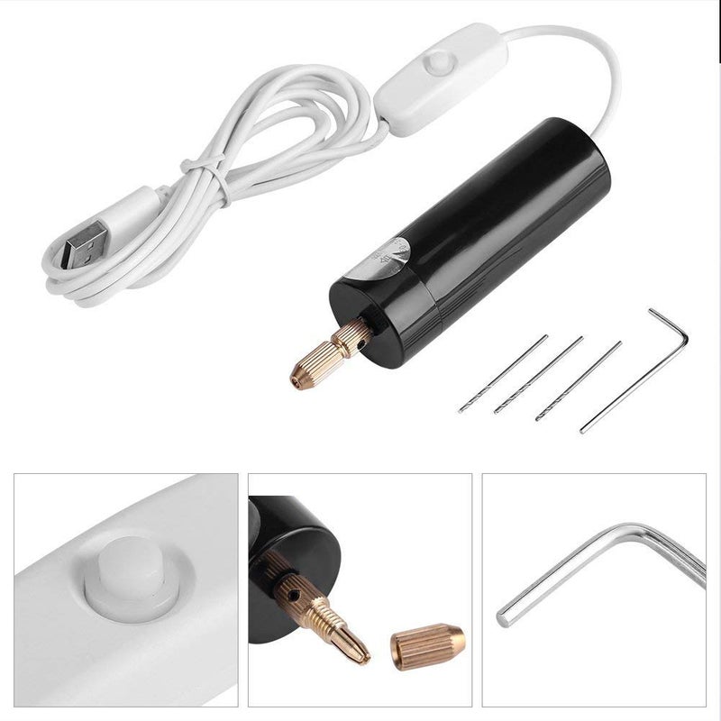 swabs® Micro Electric Portable Hand Drills Set, Mini Electrical Pin for Arts & Crafts, Jewelry Making Miniature DIY Craft and Pendant Making Supplies - Image 2