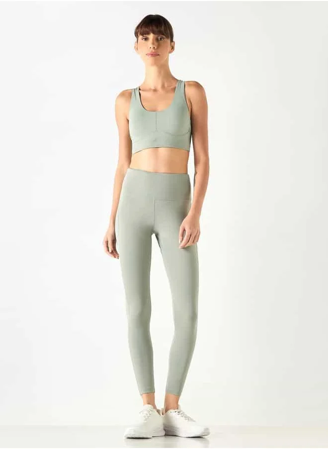 ADOT by Splash Sport Bra with Racerback Detail