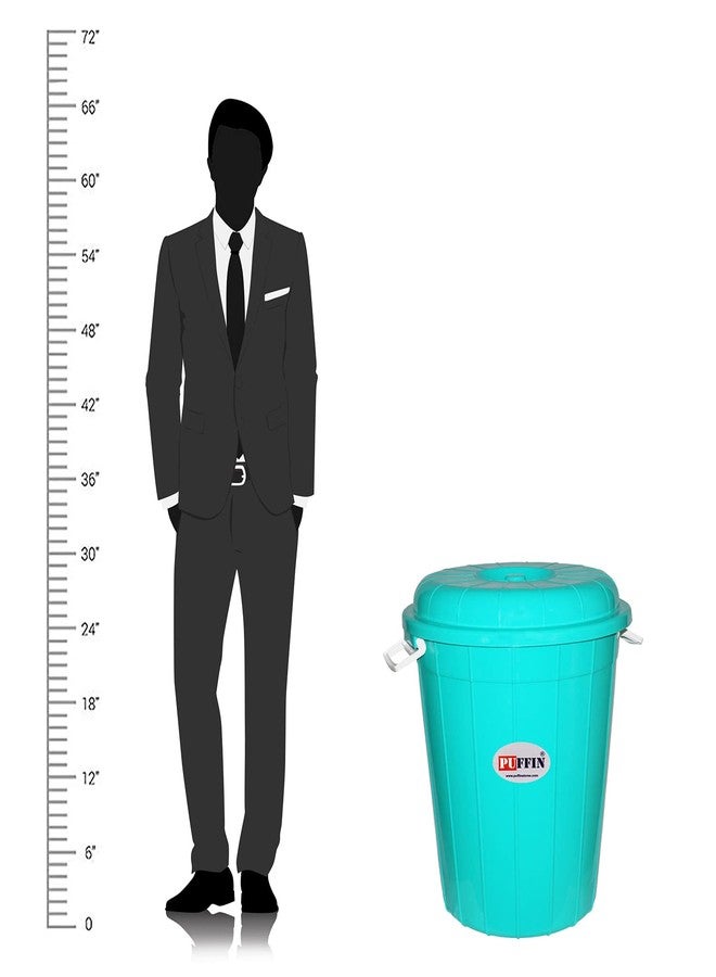 PUFFIN Multipurpose Plastic Storage Bucket Drum 100 LTR with Lid - Image 5