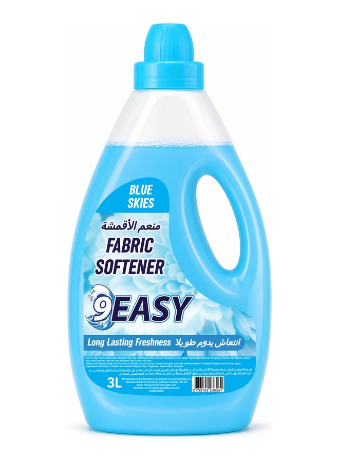 9EASY Fabric Softener - Blue, 3L - Image 1