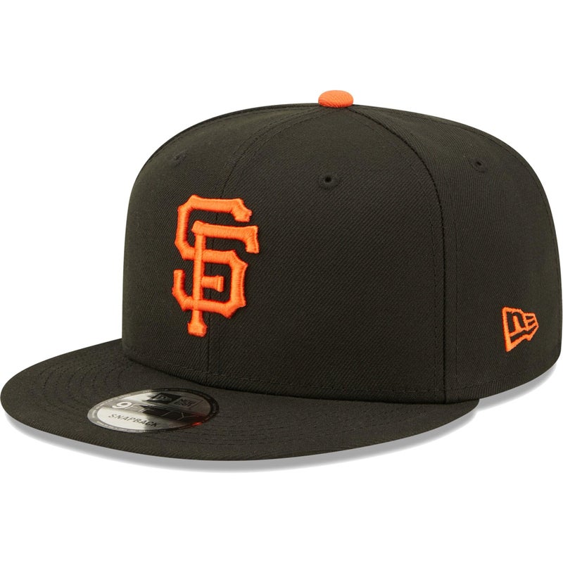 نيو ايرا قبعة New Era للجنسين البالغين MLB 9Fifty Team Color الأساسي بشعار أساسي قابل للتعديل مقاس واحد يناسب الجميع - San Francisco Giants أسود - Image 1