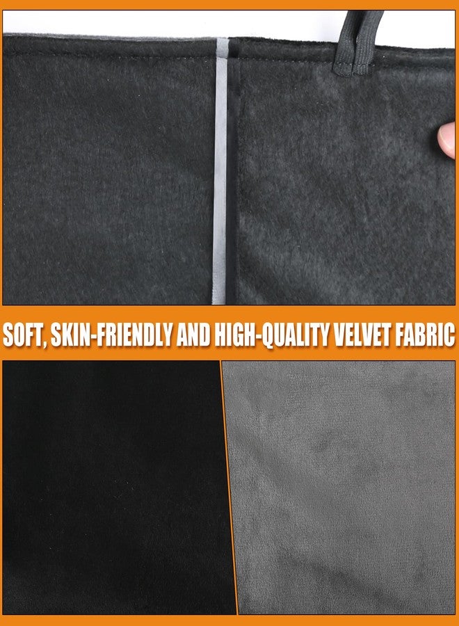 Kistrba Truck Bench Seat Cover, Compatible with Most Truck and Car Bench Seats, Universal Dutch Velvet Automotive Cover Cushion Accessories, Black & Gray - Image 4