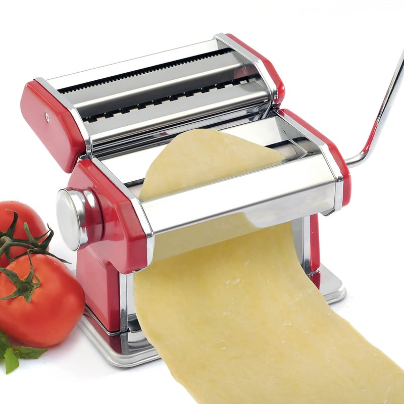 نور برو ماكينة صنع المعكرونة نوربرو 1049R فضي/أحمر - Image 2