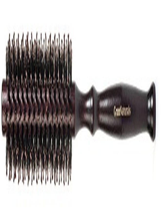 GranNaturals Round Styling Hair Brush 1.75 Inch Diameter Blow Dryer & Curling Roll Hairbrush With Natural Wooden Handle For Women And Men Used While Blow Drying To Style Curl And Dry Hair - Image 5