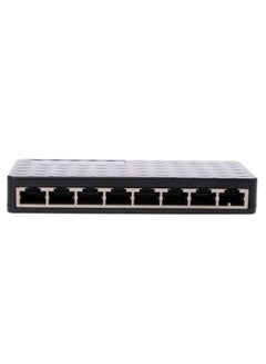 NIBEMINENT Mini Ethernet Network Desktop Switch 8 Port 10/100Mbps Lan Fast Internet Hub Black  - Image 1