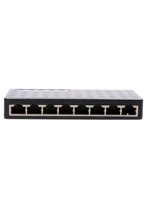 Mini Ethernet Network Desktop Switch 8 Port 10/100Mbps Lan Fast Internet Hub Black