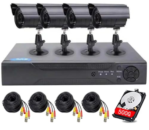 SZKAM SZKAM 4ch Dvr Wired Cctv Security System 500GB