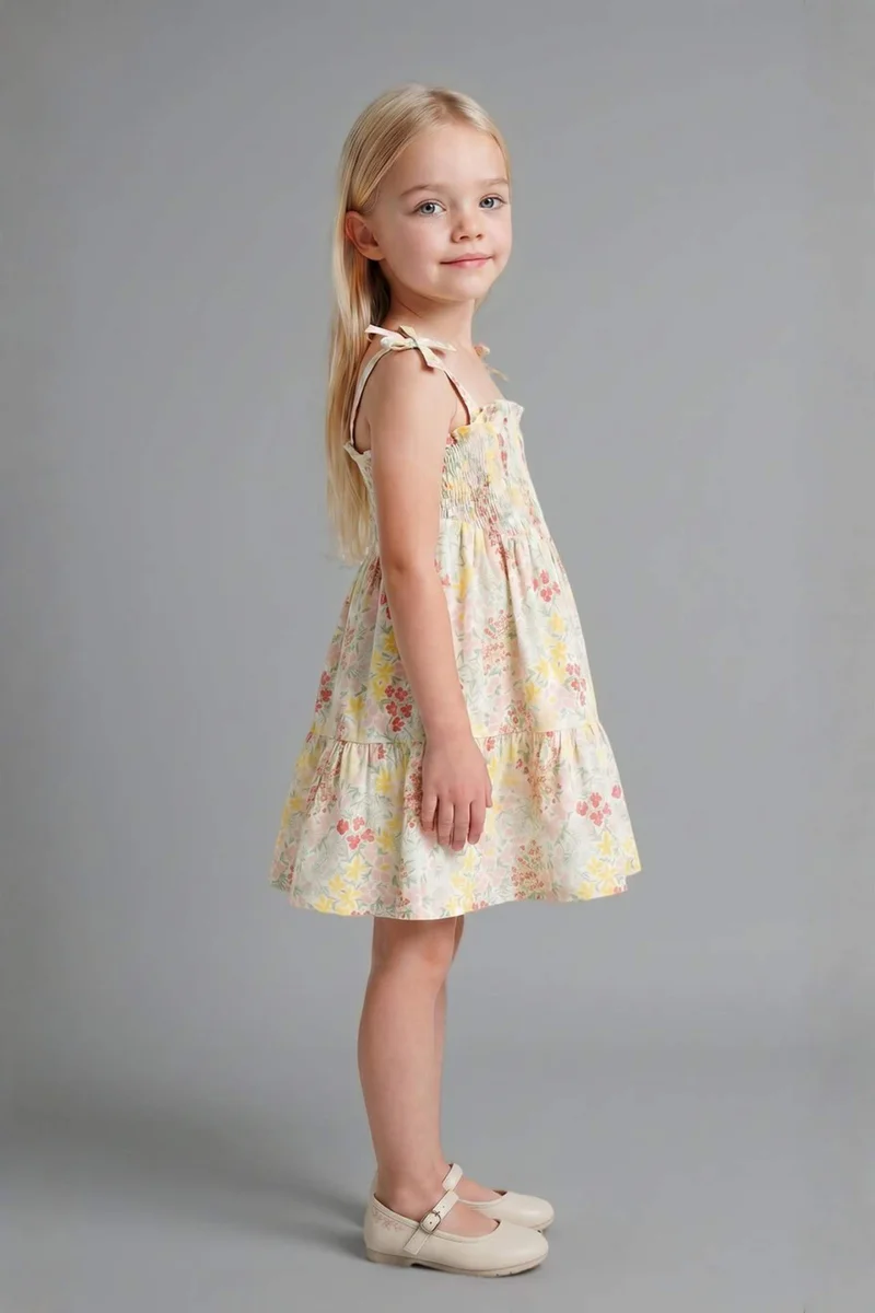 ديفاكتو Floral Strappy Woven Dress