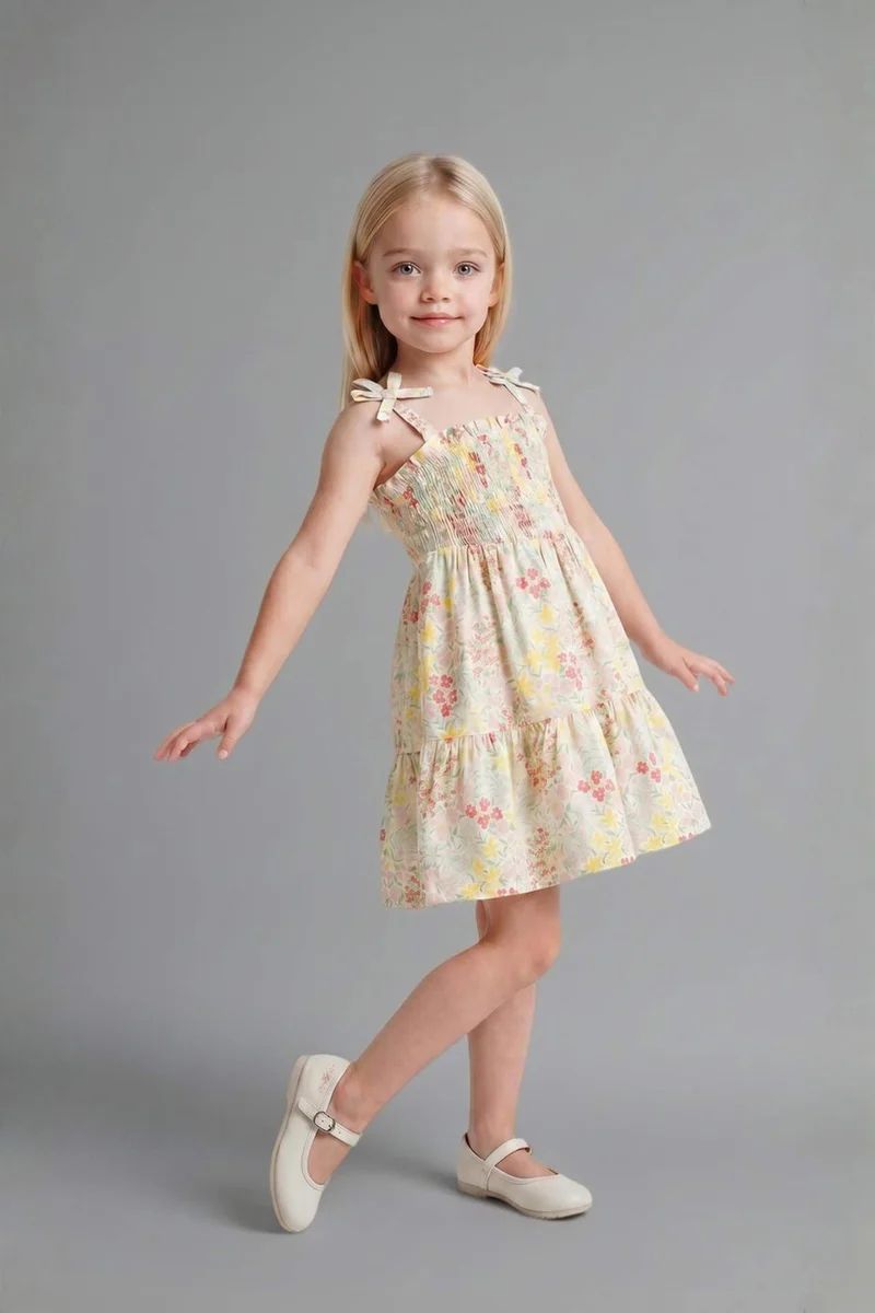 ديفاكتو Floral Strappy Woven Dress