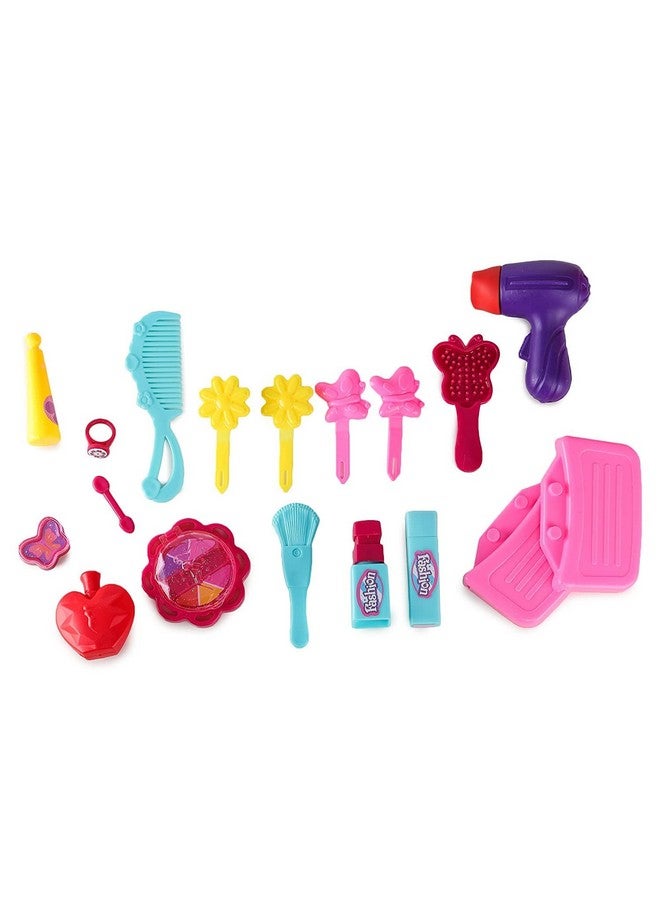 Webby Pretend Play Beauty Salon Fashion Play Set | Girls Toy | Makeup Kit and Cosmetic Toy Set for 3+ Year Kids, Girls and Boys - Image 2