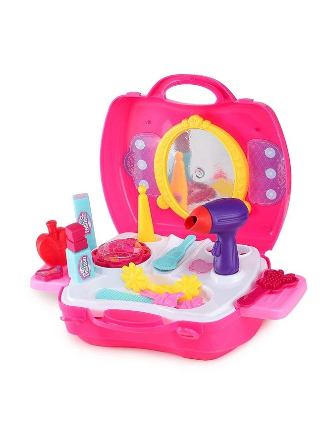 Webby Pretend Play Beauty Salon Fashion Play Set | Girls Toy | Makeup Kit and Cosmetic Toy Set for 3+ Year Kids, Girls and Boys - Image 1