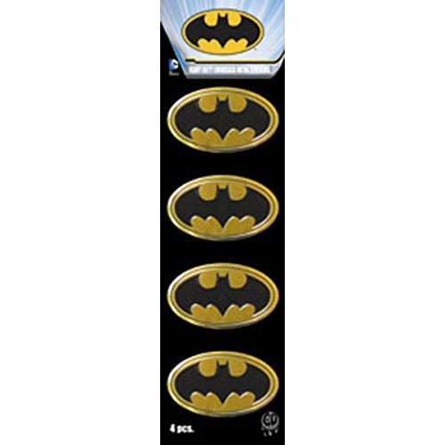 C&D Visionary مجموعة ملصقات معدنية ذهبية صغيرة من شعار باتمان من DC Comics - 4 قطع، 1" × 1.5" - S-DC-0145-M-S - Image 4