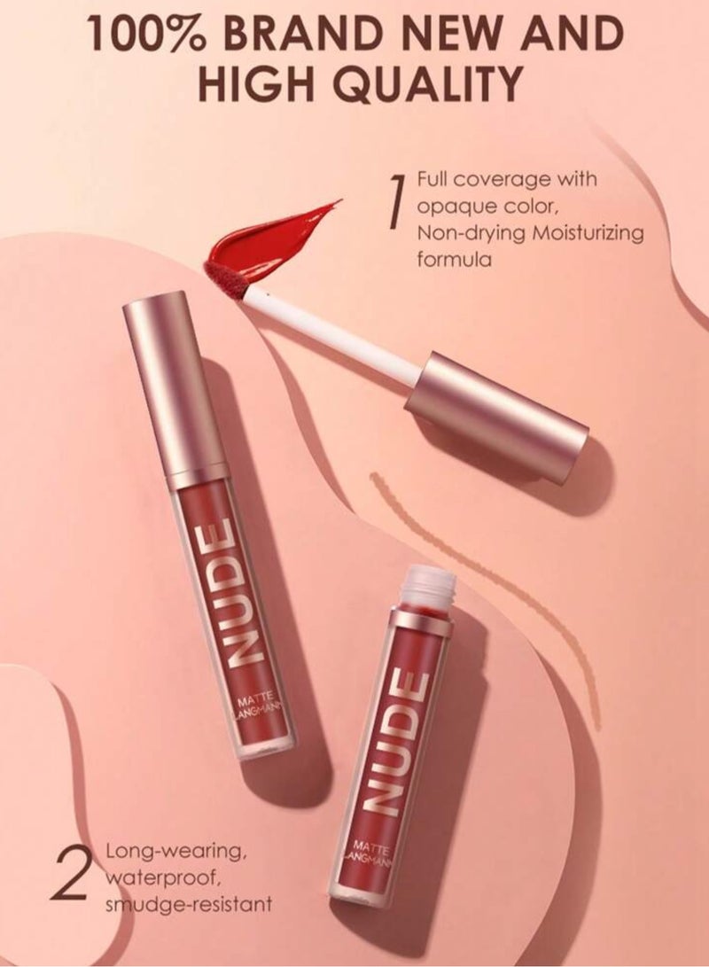 LANGMANNI Liquid Lip Stick &Lip Liner 2PCS Color 01 - Image 2