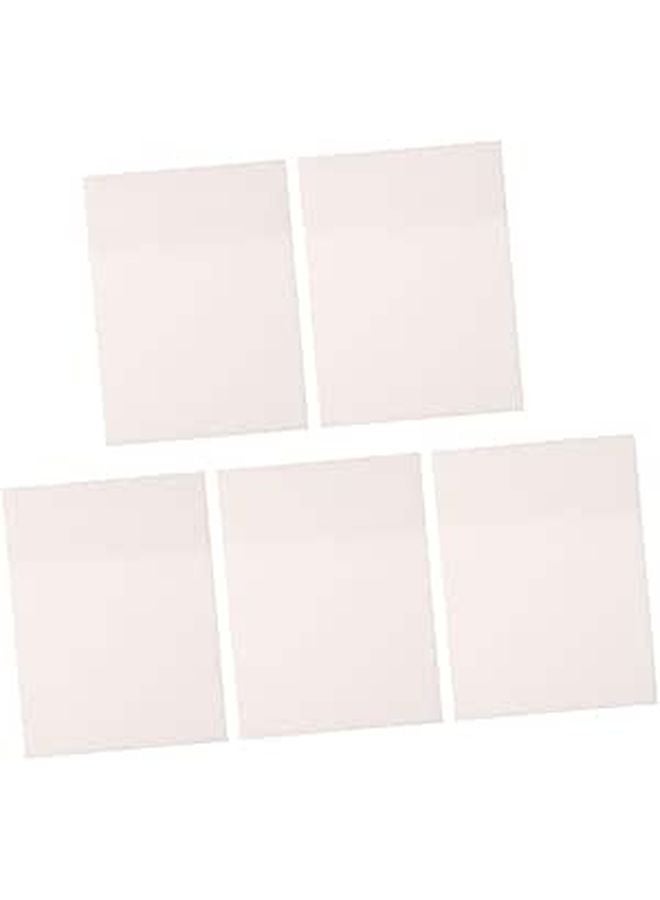 5 Pcs Translucent Lined Sticky Memo Pads Note Stickers For Office School Supplies - Image 1