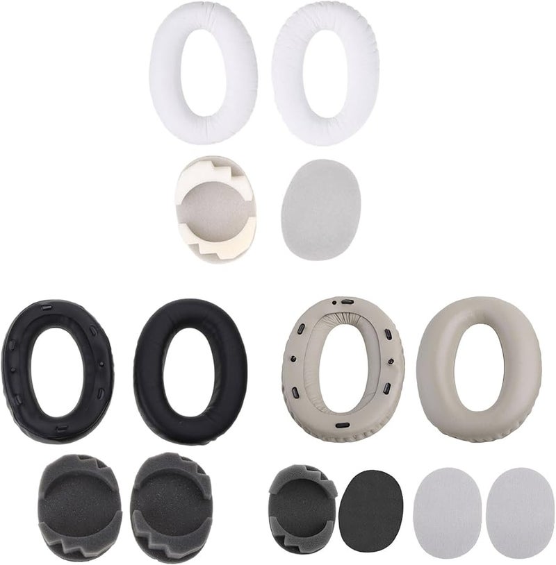 وسادات أذن سوداء بديلة لسماعات Sony MDR 1000X وWH1000XM2 وXM3 وXM4 - Image 3