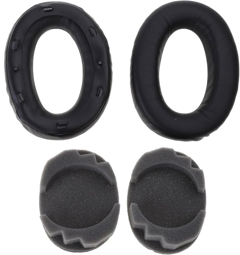 وسادات أذن سوداء بديلة لسماعات Sony MDR 1000X وWH1000XM2 وXM3 وXM4 - Image 1