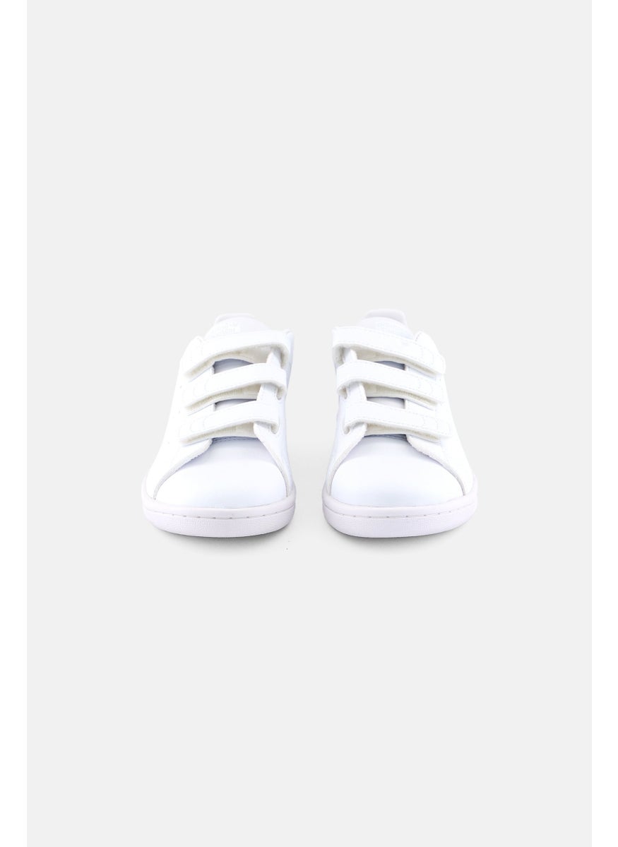 adidas Originals Kids Boy Stan Smith Velcro Shoes, White  - Image 2