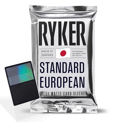 Ryker Standard European Board Game Sleeves Card Protectors 100 Qty Clear 59x92 mm - Image 1
