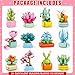 Qinline 24 Pack Easter Gifts for Kids 612 Succulents Flower Bouquets Building Blocks with Gift Cards for School Boy Girl Class Easter Egg Fillers Party Favors Exchange Gift Goodie Bag Basket Stuffers - Image 4