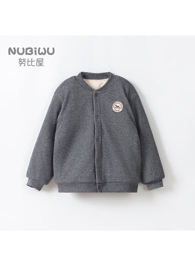 Nubiwu Kids Cotton Jacket Autumn Winter Thickened School Uniform Liner Warm Underwear Coat Boys Cotton Coat