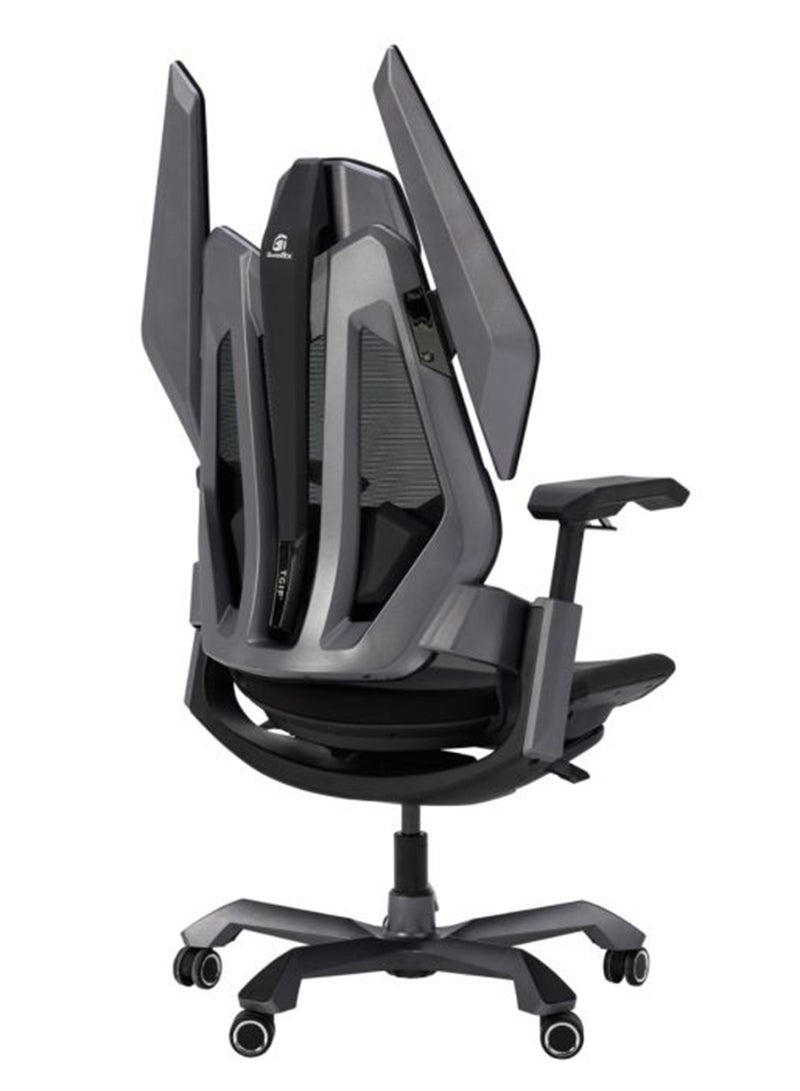 جاميرتيك كرسي الألعاب GamerTek Final Boss - أسود ورمادي - Image 4