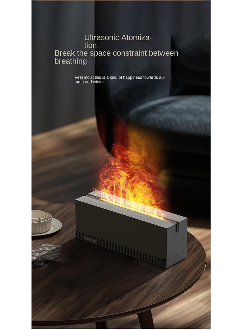 general Colorful 3D Simulation Flame Aromatherapy Diffuser - Desktop Silent Fireplace Atmosphere Lamp & Air Humidifier - Image 5