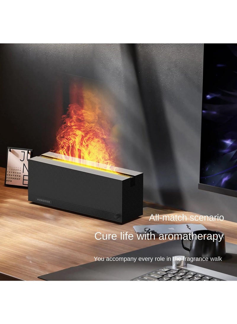 general Colorful 3D Simulation Flame Aromatherapy Diffuser - Desktop Silent Fireplace Atmosphere Lamp & Air Humidifier - Image 2