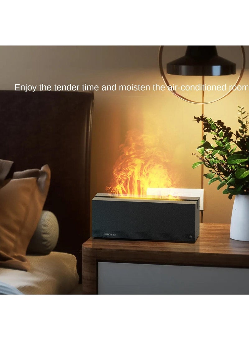 general Colorful 3D Simulation Flame Aromatherapy Diffuser - Desktop Silent Fireplace Atmosphere Lamp & Air Humidifier - Image 4