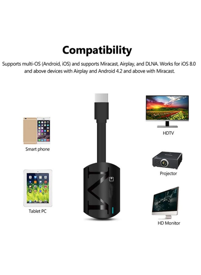 G4 1080P HDMI-compatible TV Stick Miracast Wireless DLNA AirPlay Mirascreen Display Mirror Receiver TV Dongle For IOS Android - Image 4