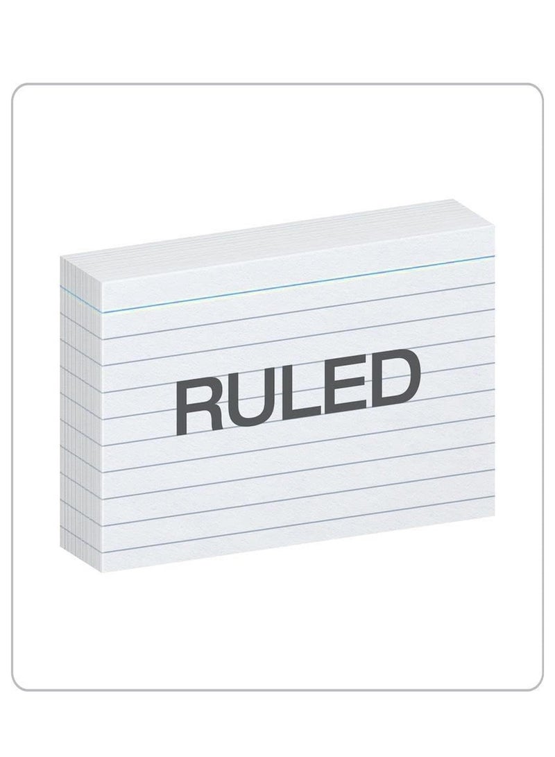 ATKET 100-Piece Ruled Index Card White 180gsm Thickness 12x17cm Size - Image 2