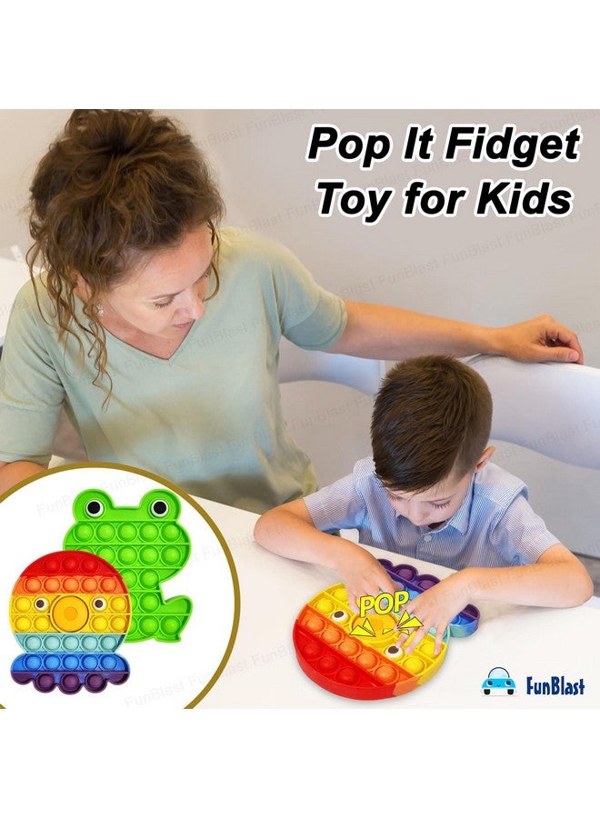 فنبلاست لعبة بوب إت من فن بلاست - بوب إت، بوب إت للأطفال، لعبة بوب إت، ألعاب بوب إت للأطفال، لعبة بوب إت فيدجيت على شكل أخطبوط مع ضفدع للأطفال، لعبة بوب إت فيدجيت، بوب إت كبيرة، بوب إت للبنات (عبوة من قطعتين) - Image 4