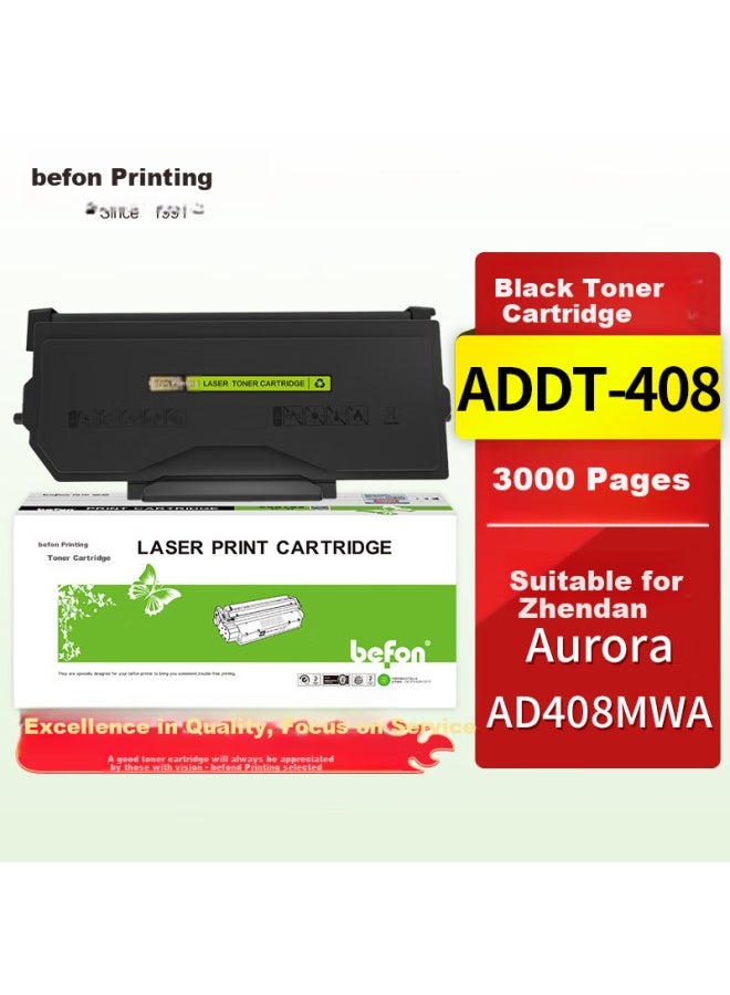 Befon Addt-408 Toner Cartridge Standard Edition Black Compatible With Aurora Ad408Mwa Black And White Laser Printer Toner Cartridge Toner Powder Toner Cartridge Toner Drum Ink - Image 1
