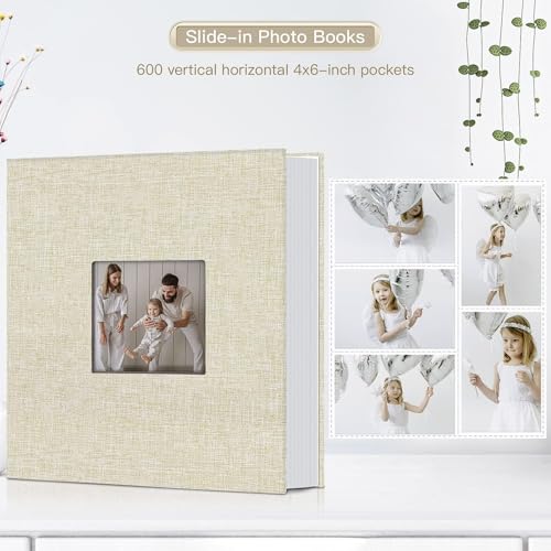 DECOVETTE Scrapbook Photo Album Book 600 Photos Large Scrapbook Album for Photos Collection, Photo Album Photo Album Scrapbook Book, Photo Paper Size – Photo Albums Organizer - Image 2