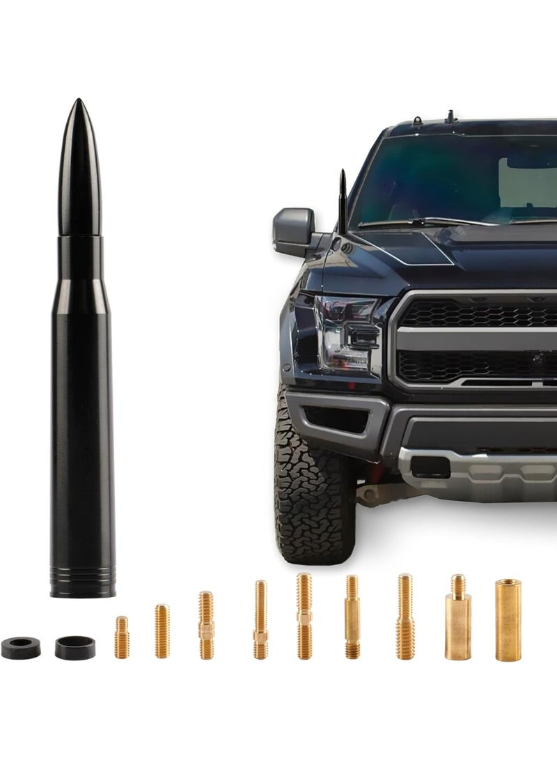 Universal Car Antenna Replacement Compatible with Ford, Dodge, Chevrolet, GMC, Jeep, Toyota Truck Replacement Antenna - Made of Rugged Billet and Aluminum, Car Accessories - Image 1