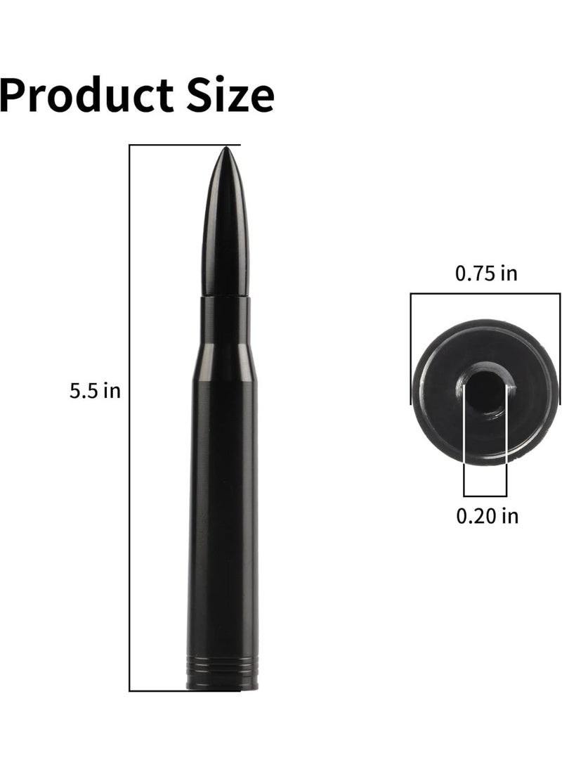 Universal Car Antenna Replacement Compatible with Ford, Dodge, Chevrolet, GMC, Jeep, Toyota Truck Replacement Antenna - Made of Rugged Billet and Aluminum, Car Accessories - Image 2