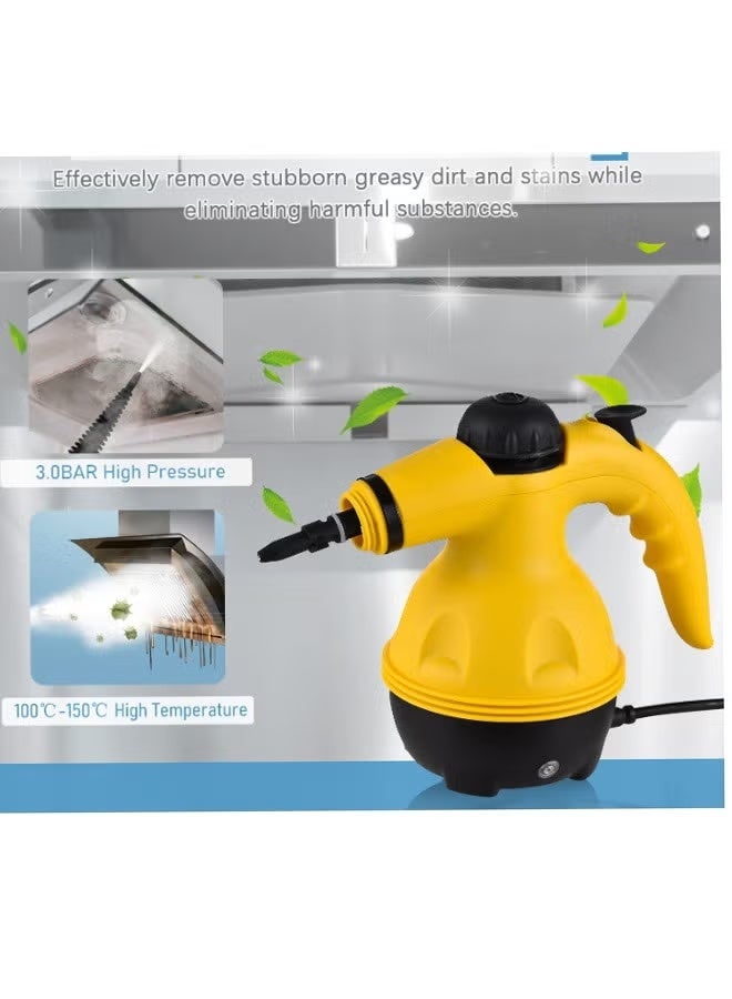 MOSH ortable Handheld Steam Cleaner 1000w Multifunctional High Temperature With 9 Pieces Accessories Suitable For Kitchen Sofa Bathroom Window - Image 3