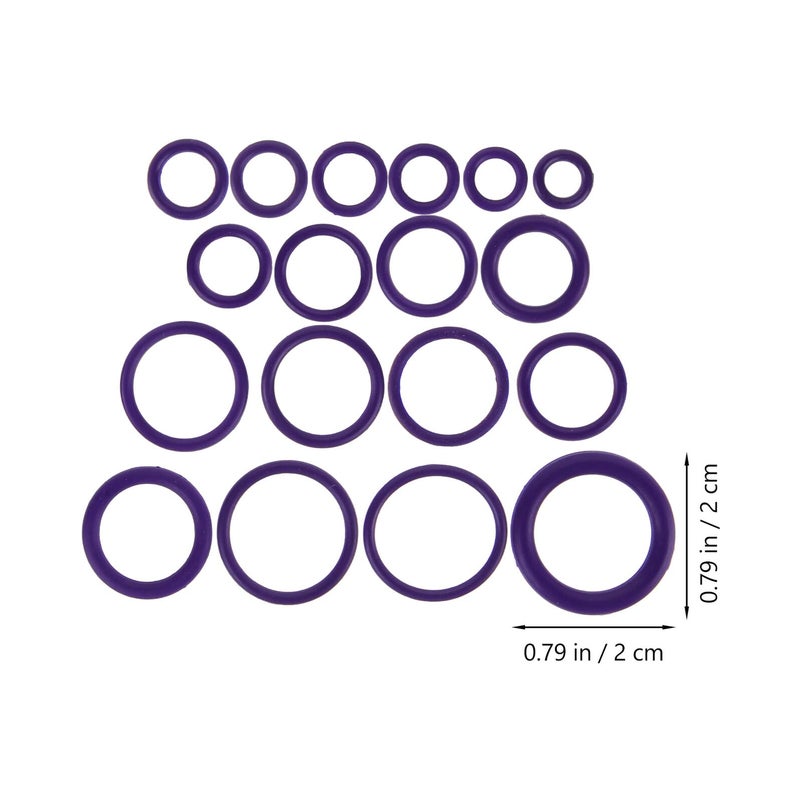 270 Pcs Violet Rubber O Ring Kit For Car Air Conditioner Compressor Seal And AC Leak Repair - Image 3
