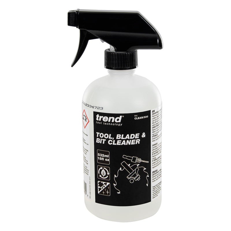 Trend Tool, Blade & Bit Cleaner, 18 fl oz, Resin, Pitch & Rust Remover, Safe Non-Toxic Formula for Workshop Tools, CLEAN/500 - Image 1